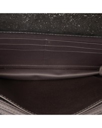 Pre-Loved by Azura Reborn - Pre-Loved Quilted Iridescent Lambskin Tartan Button Wallet On Chain