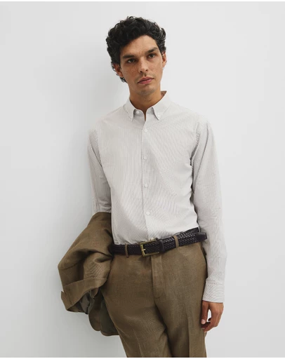 Country Road - Regular Fit Cotton Stripe Shirt