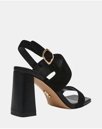 Steve Madden - Wendie Black Suede Heels