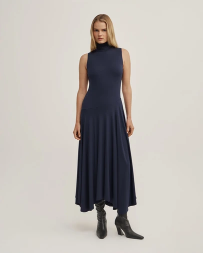 Witchery - High Neck Asymmetric Dress
