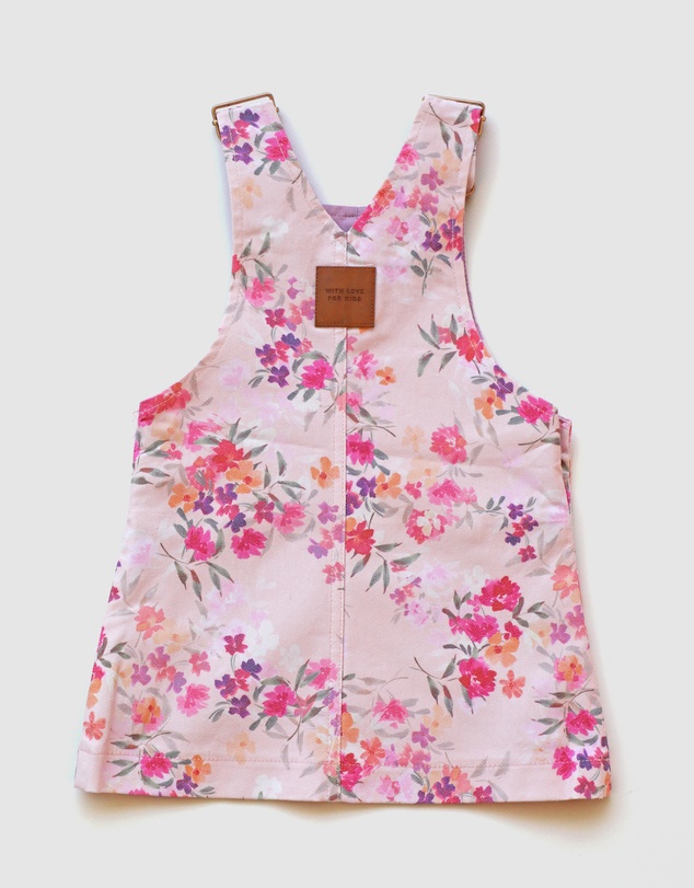 WITH LOVE FOR KIDS - Hazel Denim Pinafore Dress - Babies - Kids