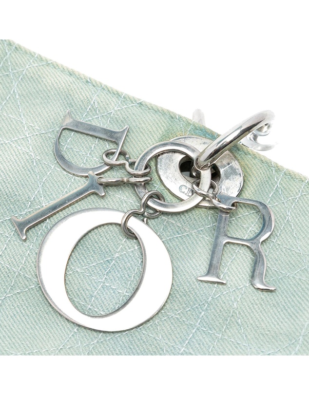 Pre-Loved by Azura Reborn - Pre-Loved Large Denim Cannage Acrylic Handles Lady Dior