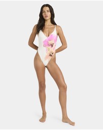 Billabong - Womens Sunny Shore Deep V One Piece