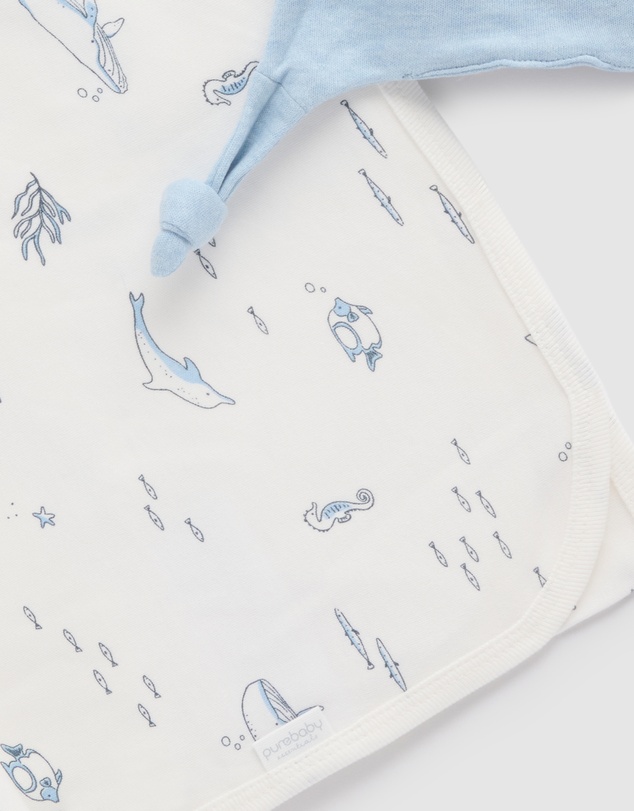 Purebaby - Bunny Rug  & Snookie Gift Pack-Babies
