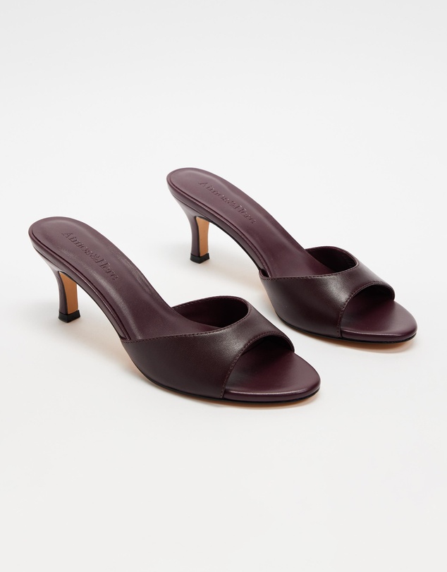 Atmos&Here - Rosie Peep Toe Leather Heels