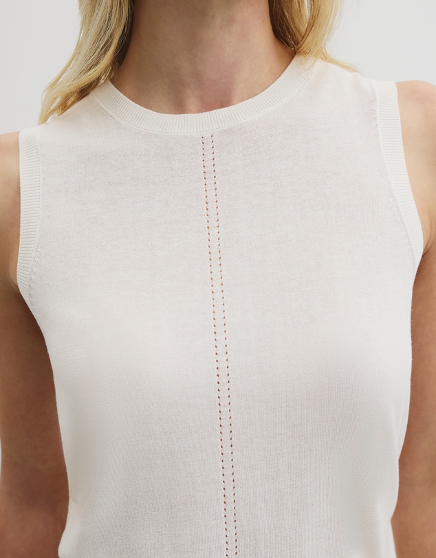Country Road - Pointelle Detail Neck Tank