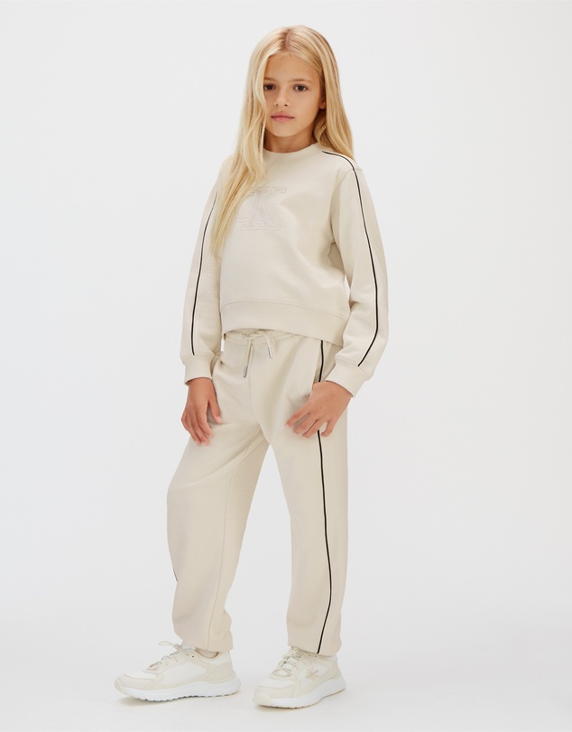 Calvin Klein Jeans - Girls Relaxed Piping Sweatshirt and Jogger Set
