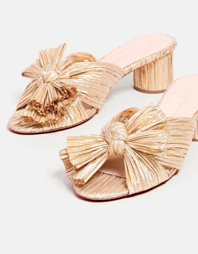Loeffler Randall - Emilia Pleated Knot Mules