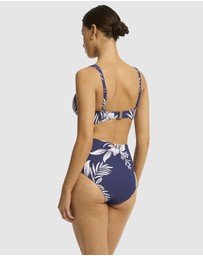 Sea Level Australia - Aloha Cross Front Multifit Bra Top