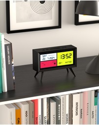 Newgate - Newgate Spectronoma Lcd Alarm Clock Matte Black