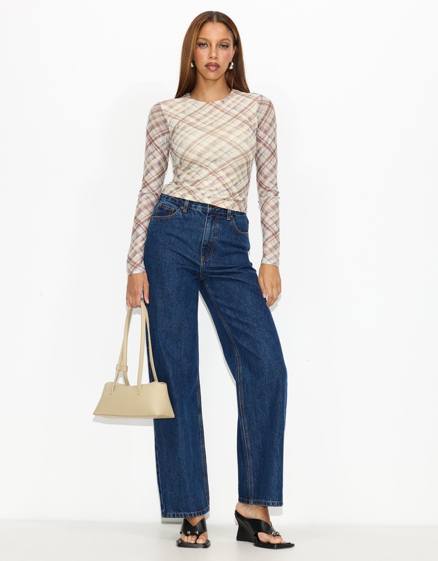 Dazie - Rush Hour Long Sleeve Mesh Top