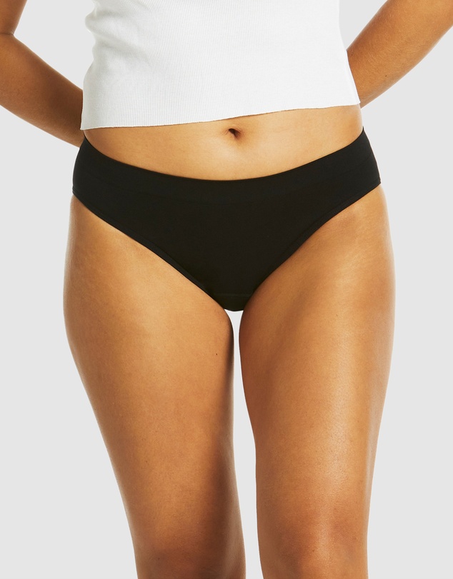 Love Luna - 3 Pack Women's Side Seamfree Period Bikini Brief