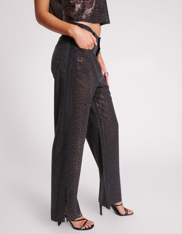 ONE TEASPOON - Night Animal Straight Leg Mid Waist Denim Billie Jeans
