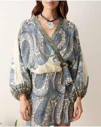 BOTEH - Arcadia Paisley Mini Robe Dress
