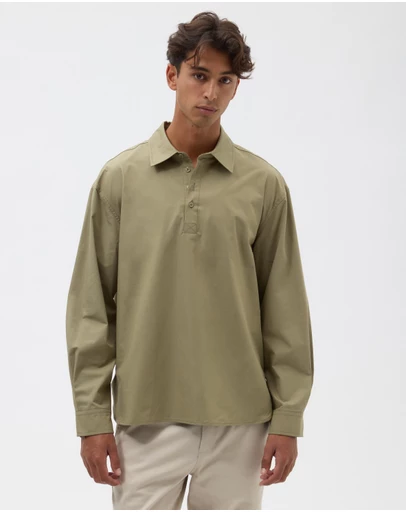 AERE - Front Placket Cotton Shirt