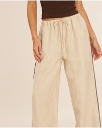 AERE - Cleo Linen Relaxed Pants