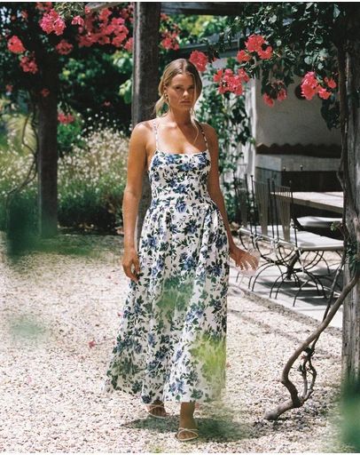 Peony - Panelled Midi Dress