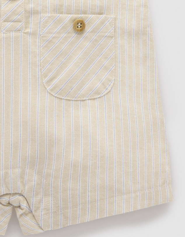 Purebaby - Linen Blend Romper -Kids-Babies