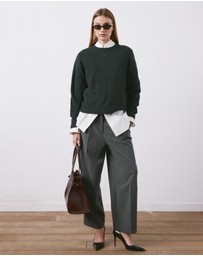 M.N.G - Straight-Fit Pleated Trousers