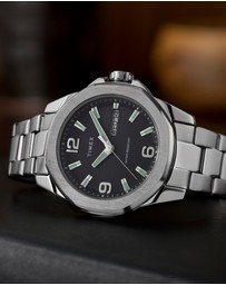 TIMEX - Essex Day & Date 46mm Stainless Steel Bracelet Watch