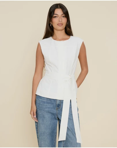 The Fated - Karla Vest with Tie