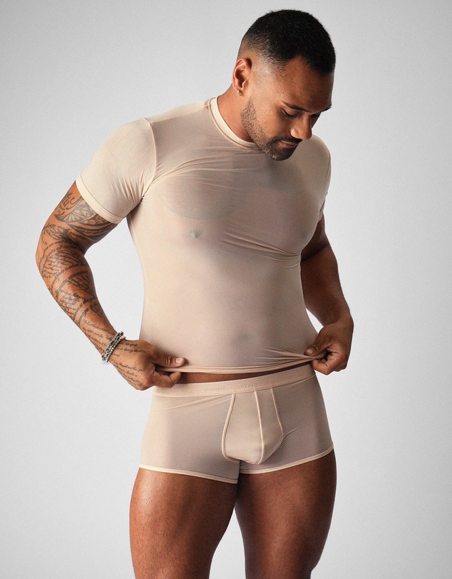 TEAMM8 - Allure Sheer Cropped Tee