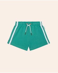 Huxbaby - Heritage Green Sports Shorts - Babies-Kids