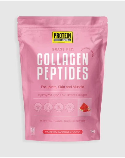 Protein Supplies Australia - Strawberry Watermelon Collagen Peptides - 1kg