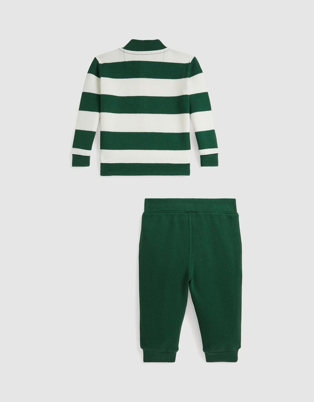 Polo Ralph Lauren - Striped Estate-Rib Pullover & Pants Set - ICONIC EXCLUSIVE - Babies