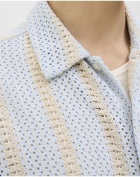 Jack & Jones - Jorbellagio Crochet Shirt SS SN