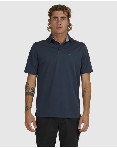 Quiksilver - Mens Waterman Water Short Sleeve Polo Shirt