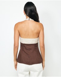 AERE - Enya Halter Top