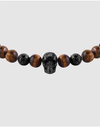 Philipp Plein - PLEIN ELITE IP Gun Tiger Eye Necklace