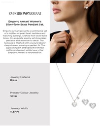 Emporio Armani - Silver Tone Jewellery Set