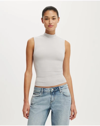 Cotton On - Mock Neck Tank