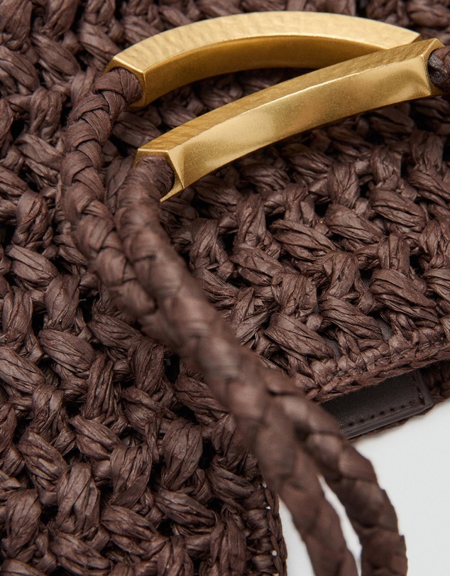 M.N.G - Natural Fibre Shoulder Bag