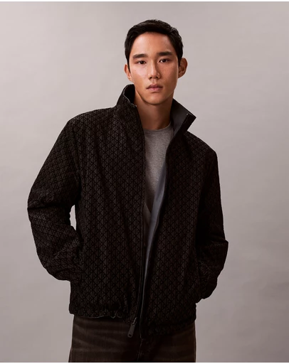 Calvin Klein Jeans - Allover Emblem Logo Reversible Jacket