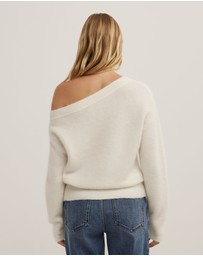 Witchery - Fluffy Asymmetric Knit