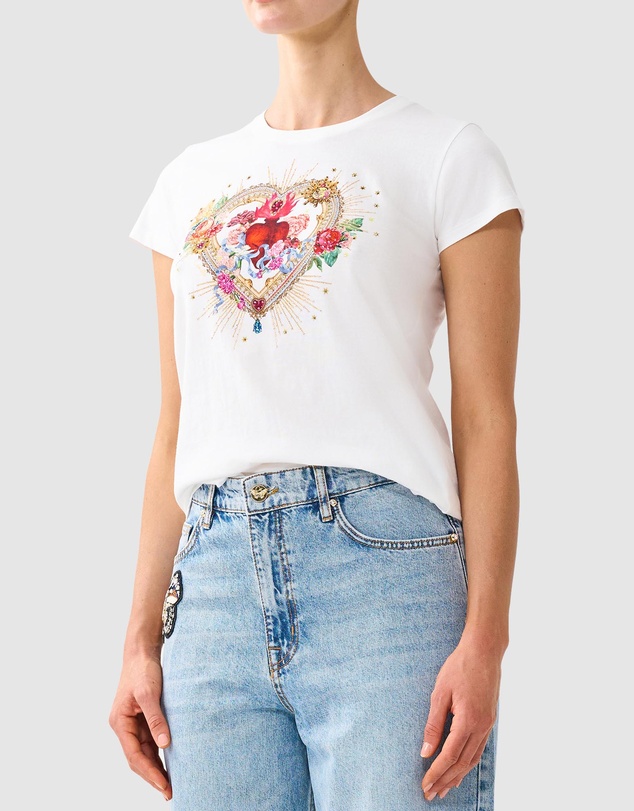 Camilla - Slim Fit Round Neck T-Shirt