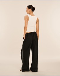 AERE - Cleo Linen Relaxed Pants