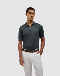 Politix - Davis Zip-up Knit Polo