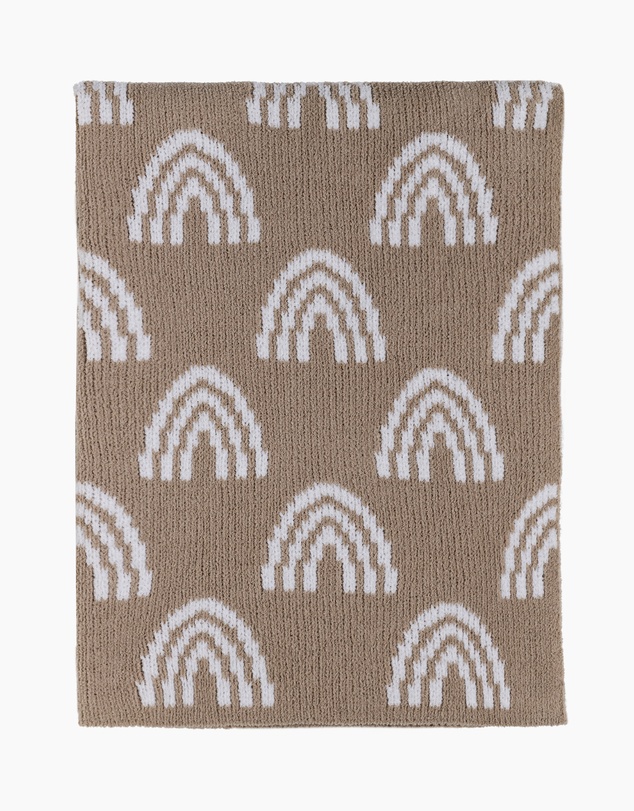Living Textiles - Chenille Blanket - Rainbow Taupe