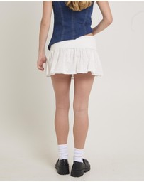 Subtitled - Sarai Broderie Mini Skirt