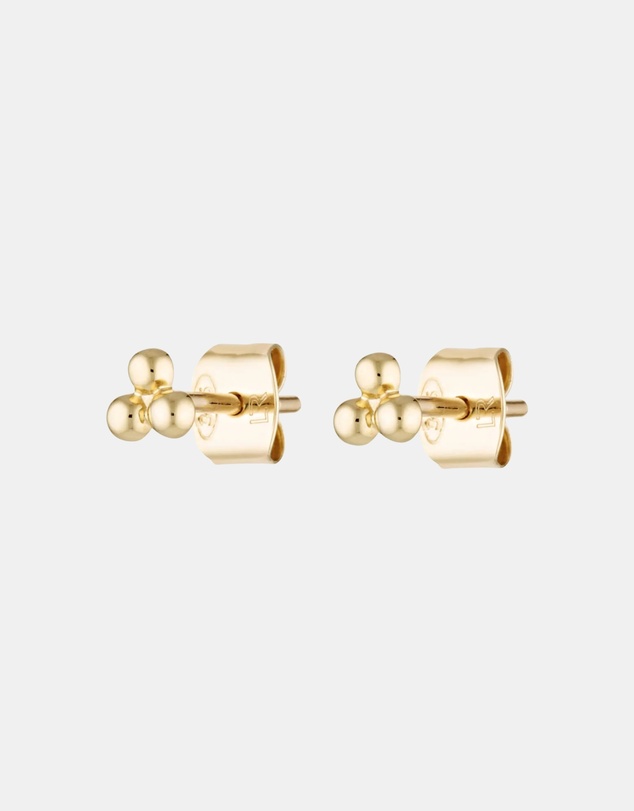 Luna Rae - Solid Gold - Petite Trio Studs