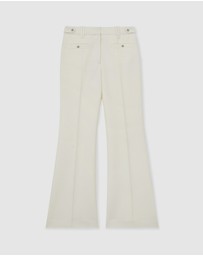 REISS - ATELIER Athena Wool Stud Flared Trousers