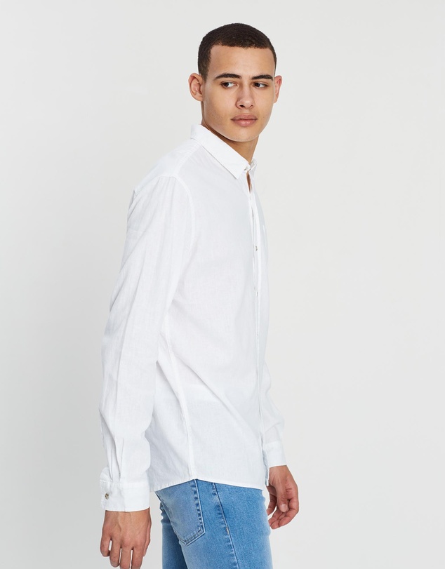 Silent Theory - Breeze Linen Long Sleeve Shirt