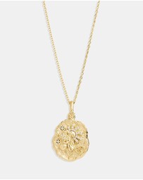 By Charlotte - She Is Cancer Zodiac Necklace
