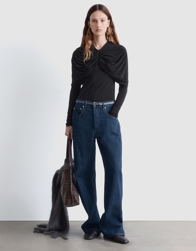 & Other Stories - Draped Cape-Detail Top