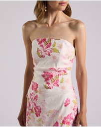 David Lawrence - Argon Strapless Linen Dress