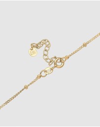 Elli Jewelry - Necklace Choker Ball Chain Quartz Gemstone 925 Silver Gold Plated